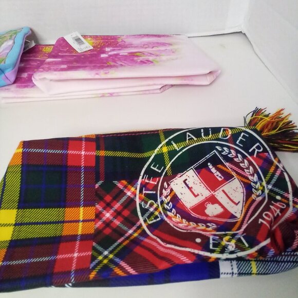 Cosmetic Make-Up Bags Lot of 7 Zipper Pouch Clinique Estee Lauder - Picture 7 of 12